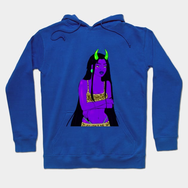 Alien girl Hoodie by ultr4violett4